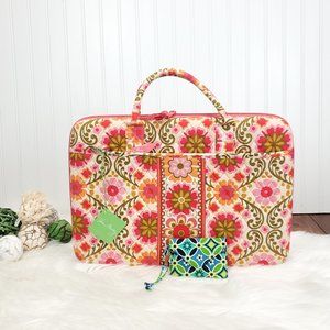 Vera Bradley Hard Case Laptop Portfolio in Folkloric